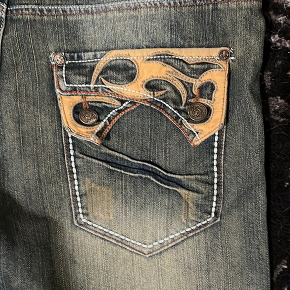Raw blue 38/32 jeans with pocket design - Picture 4 of 7